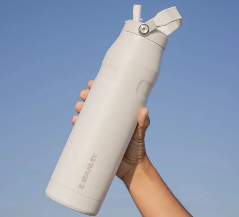 Garrafa Térmica Stanley Aerolight Flip Straw Heat Wave Frost 1.1l Branco