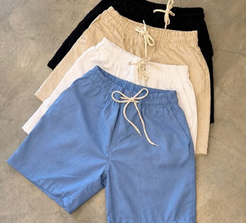 Kit 3 Shorts Masculino Bermuda Linho Verão Envio Imediato