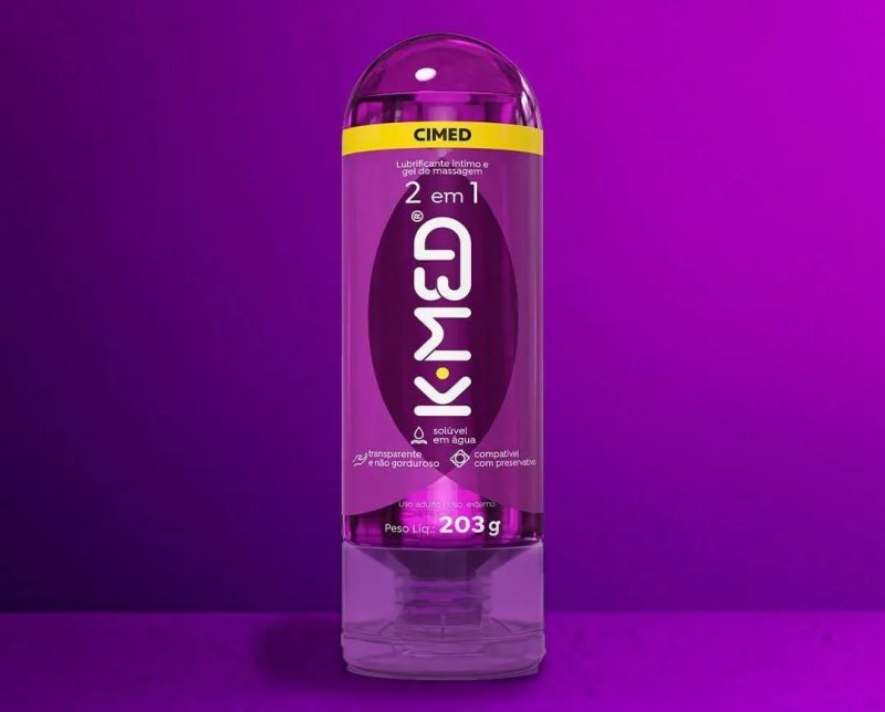 Gel Lubrificante Íntimo K-med 2 Em 1 200ml