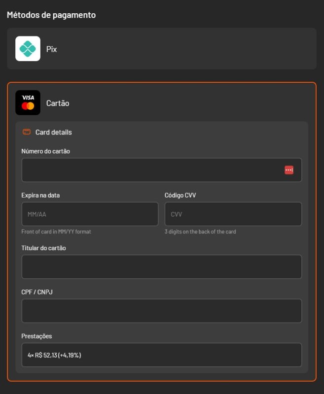 A Instant Gaming voltou a aceitar cartão de crédito e agora também tem PIX!