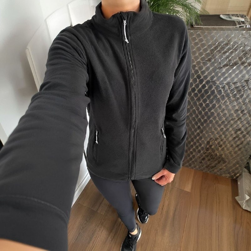 Blusa Fleece Feminina Com Ziper Mh100 Quechua
