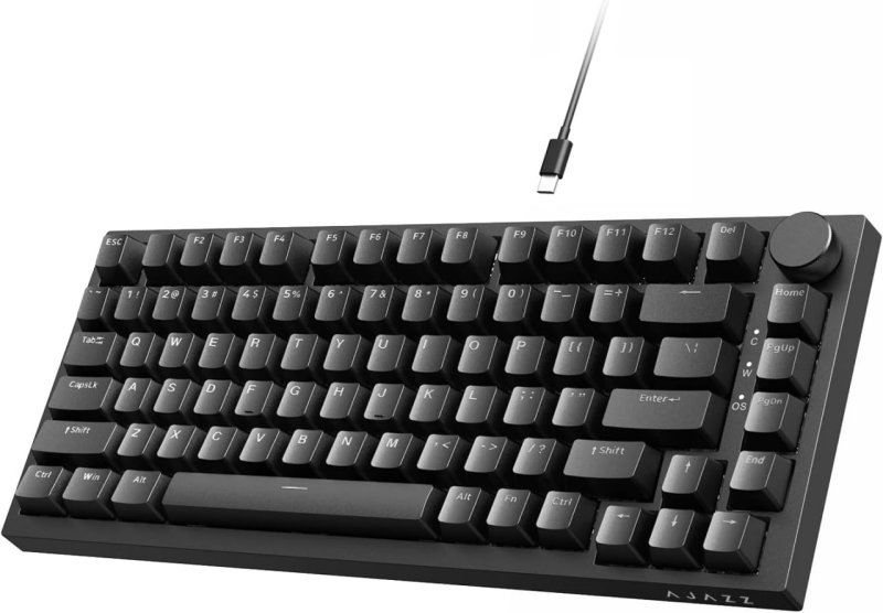 Teclado mecânico Ajazz AK820 com controle de botão CNC