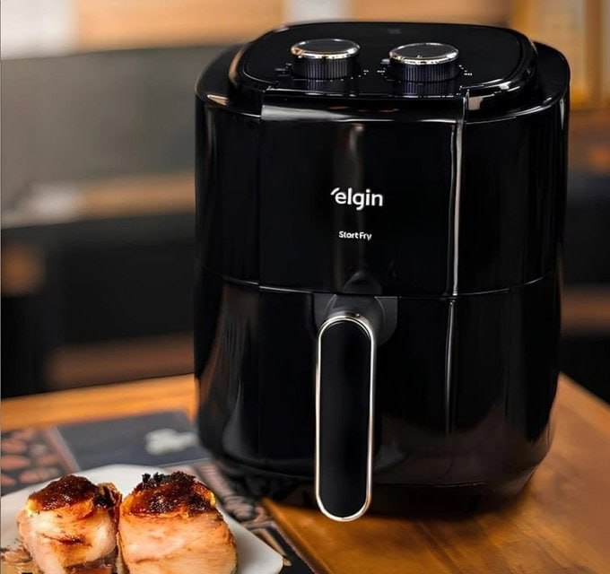 Fritadeira Air Fryer Elgin Facilita Fry 3,5l Potência 1400w Cor Preto 127v