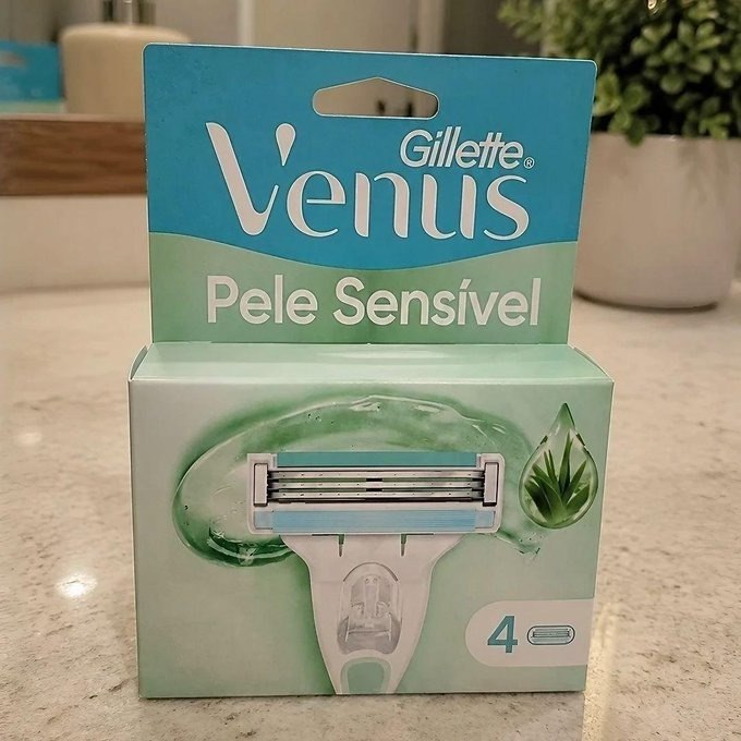 4 Unidades Carga de Gillette Venus Pele Sensível + Frete Grátis