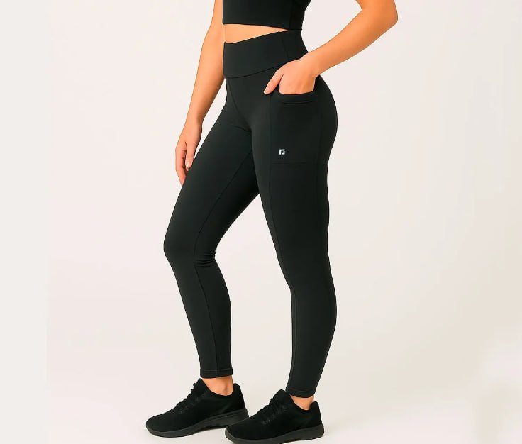 Calça Legging Ciclico Feminina Esportiva Com Bolsos
