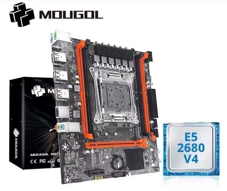 Kit X99 placa-mãe MOUGOL X99 + Xeon E5 2680 V4
