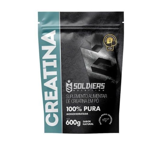 Creatina Monohidratada 500g 100% Pura Soldiers Nutrition