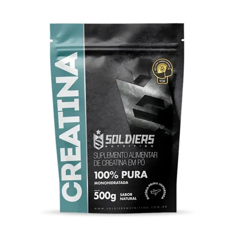Creatina Monohidratada 500g 100% Pura Importada Soldiers Nutrition
