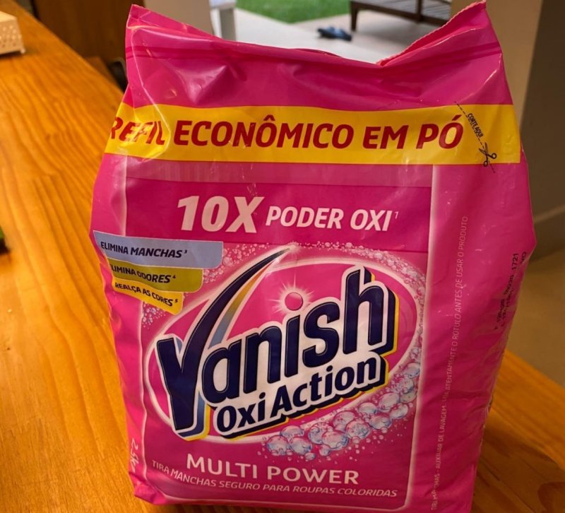 Vanish Tira Manchas Em Pó, Multi Power Oxi Action, para Roupas Coloridas Refil 2,5Kg