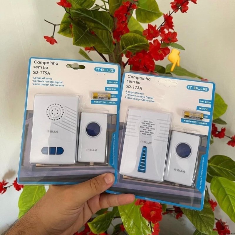 Campainha Sem Fio Residencial Wireless de Longo Alcance