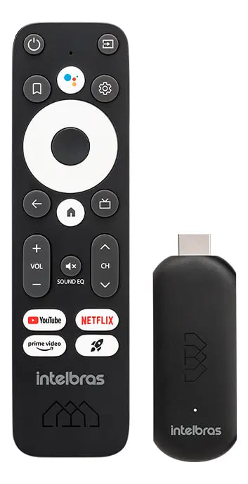 Intelbras Smart TV Stick Full HD - Streaming Media Player - Preto