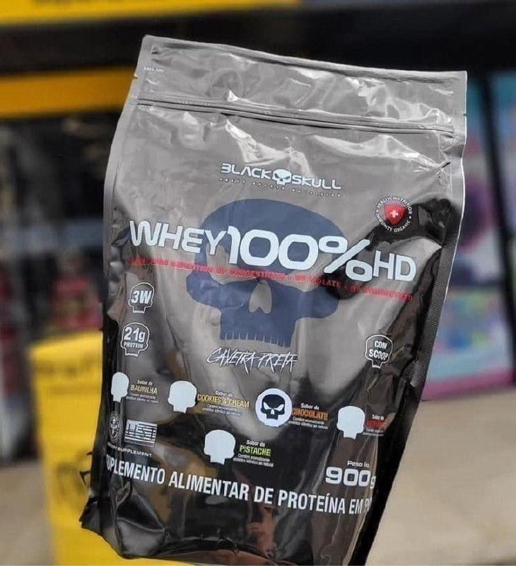 Whey Black Skull 100% HD 900g Cookies e Cream