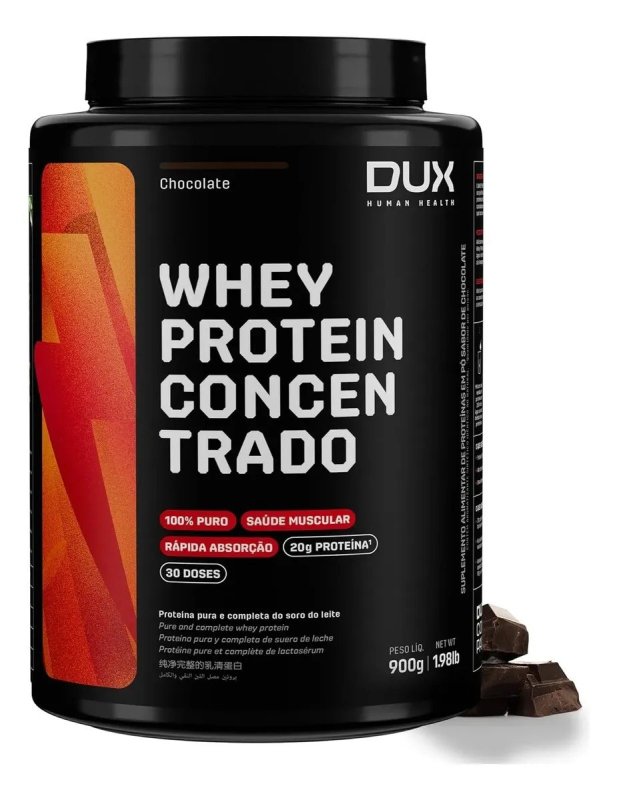 Whey Protein Concentrado Dux 900g Chocolate
