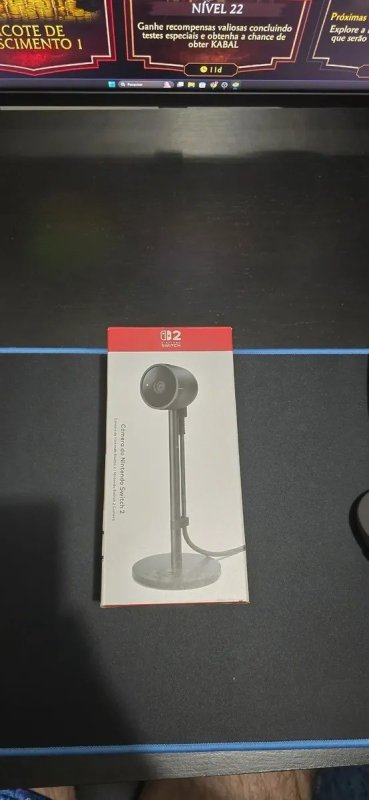Câmera USB-C para Nintendo Switch 2, Preto + Frete Grátis