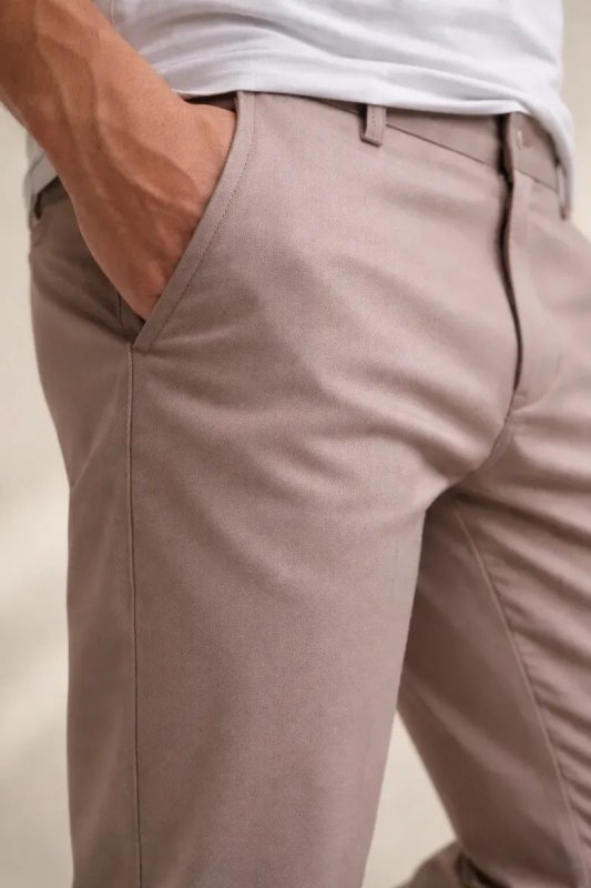 Calça Sarja Masculina Alfaiataria Bolso Faca Tradicional