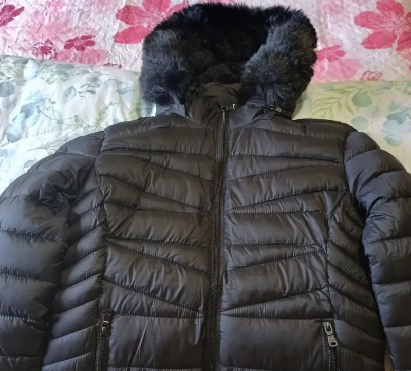 Jaqueta Puffer Feminina Forrada Pelucia Bobojaco Impermeável Preto M