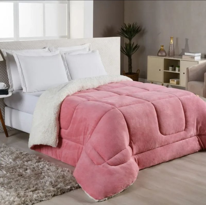 Coberdrom Casal Queen Sherpa Edredrom