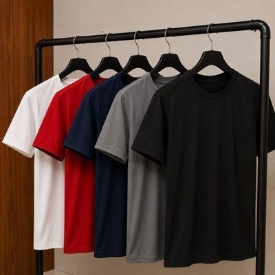 Kit 5 Camisetas Básicas Masculina Dry Fit Lisa Tradicional Variado M