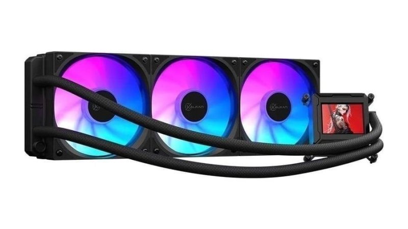 Watercooler Kalkan 360mm Argb Aura Lcd 360 Preto