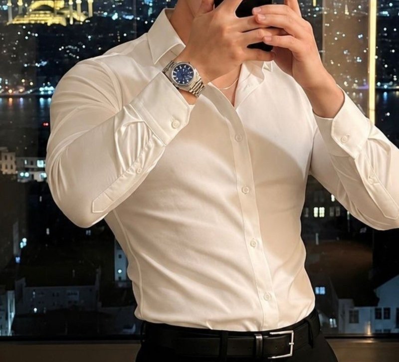 Camisa Social Masculina Slim Premium Manga Longa / Curta