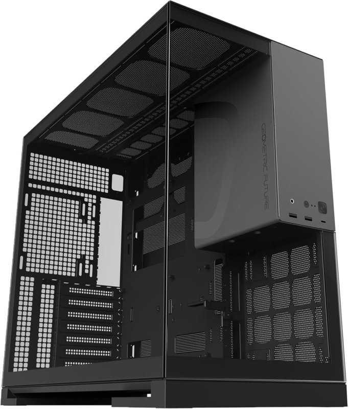 Gabinete Geometric Future Model 5 Preto e Cinza