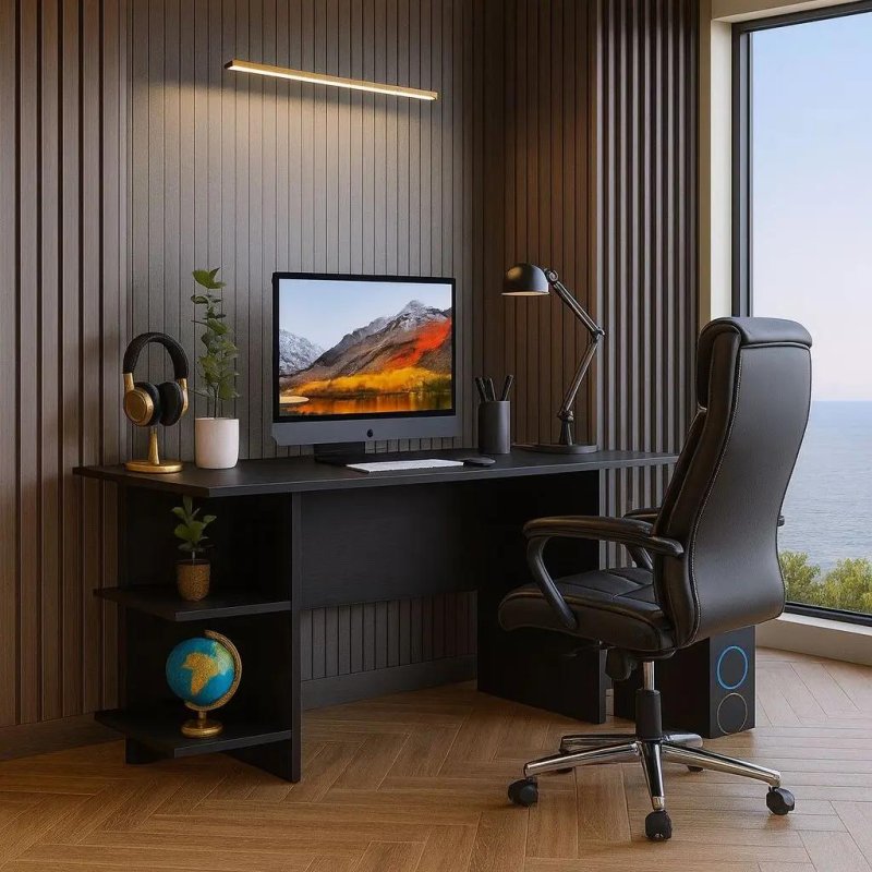 Escrivaninha Gamer Mesa P/ Computador Ideal P/ Jogos Meninos Preto