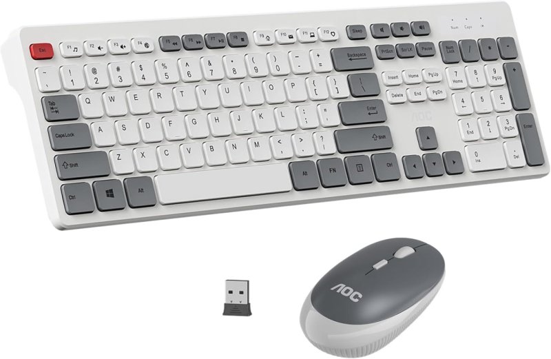 Combo de Teclado e Mouse sem Fio AOC KM600