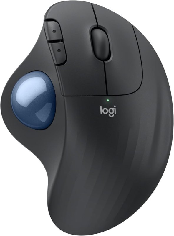 Mouse sem fio Logitech Trackball ERGO M575S com Cliques Silenciosos, Controle Fácil do Polegar
