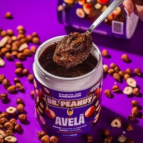 Dr. Peanut Pasta De Amendoim Avelã 250g - Com Whey Protein + Frete Grátis