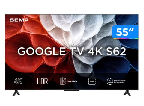 Smart TV LED 4K 55" (55S62), Google TV