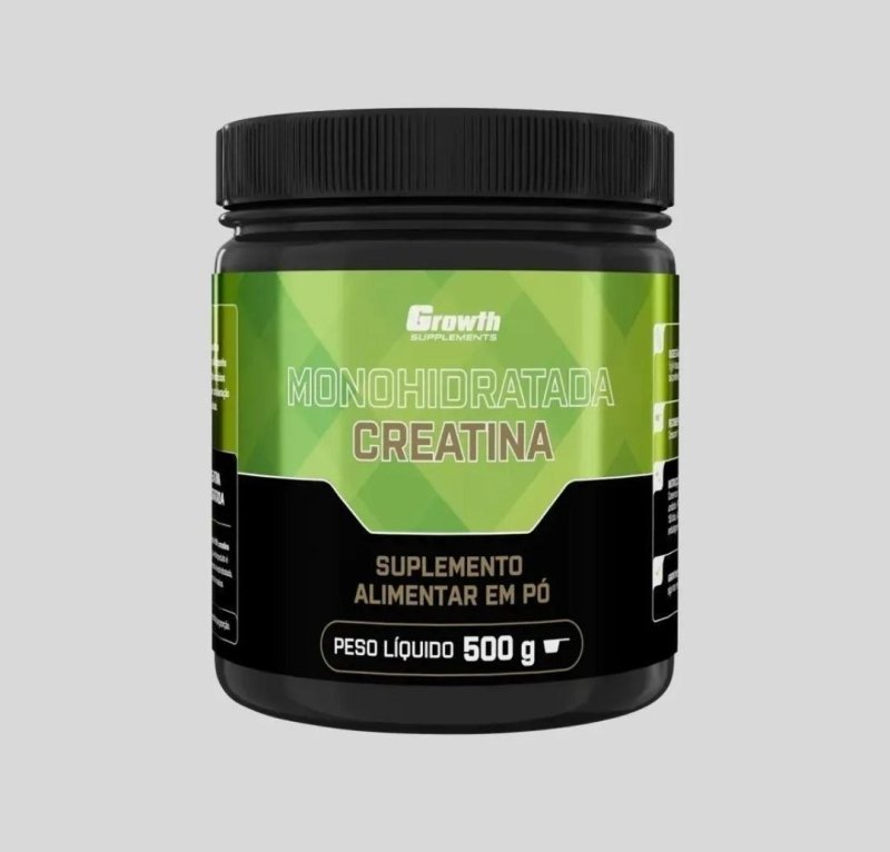 Creatina Monohidratada 500g Growth Supplements - Sem Sabor em Pó