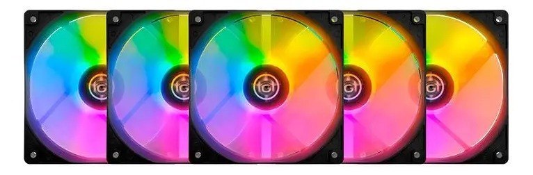 Kit Ventoinhas Tgt Striker, Rainbow, 5x120mm, Tgt-stk5-blrbw