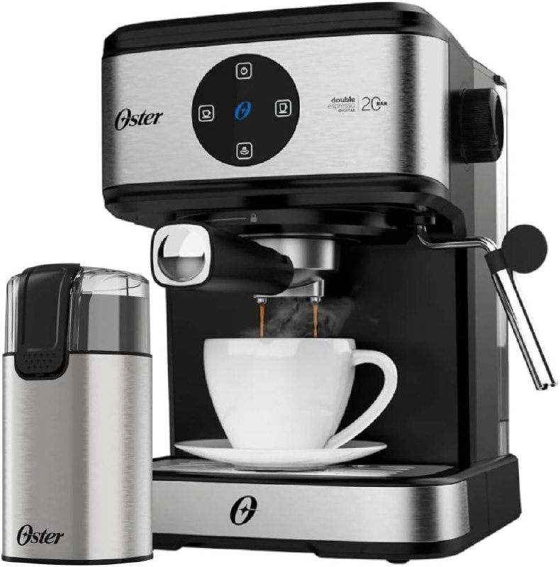 Kit Oster Cafeteira Espresso Double + Moedor 220V