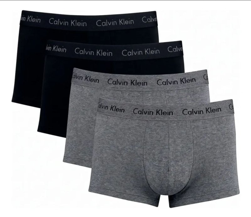 Kit Com 4 Cuecas Boxer Cotton Calvin Klein Original
