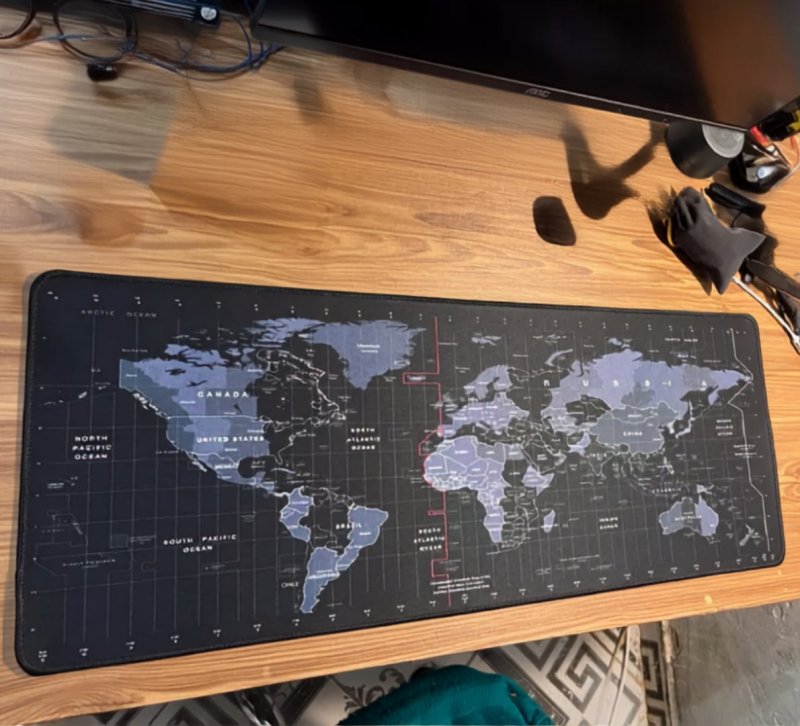 80x30cm Mouse Pad Gamer Mapa Razer Camuflado Grande