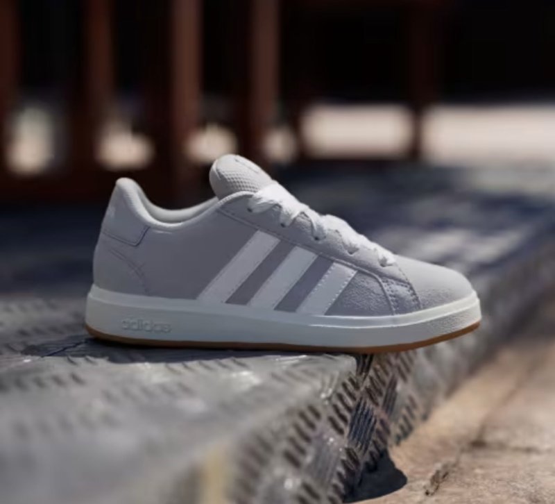 Tênis Masculino Grand Court Base 00s adidas Gretwo/ftwwht/gum10 Liso 41 Br