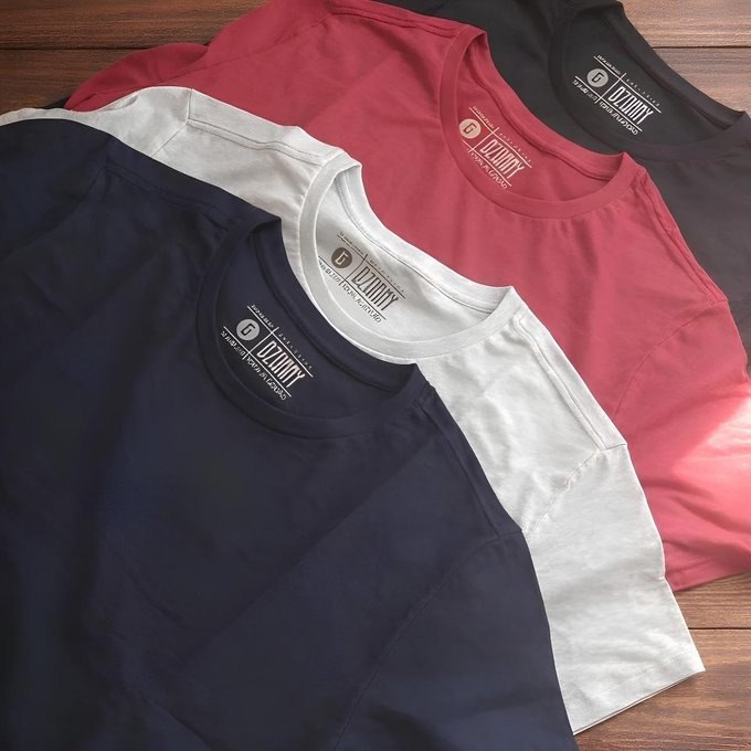 Kit com 5 Camisetas 100% Algodão + Frete Grátis