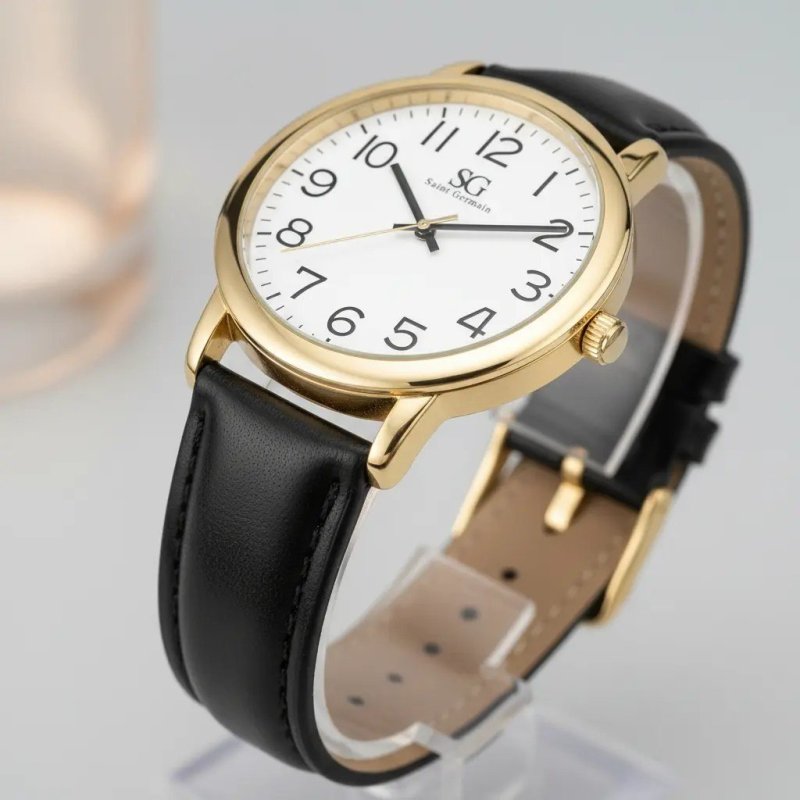 Relógio Masculino Dourado Saint Germain