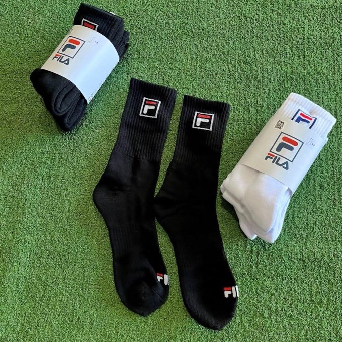 Kit com 3 Pares de Meias Fila Fbox Cano Alto