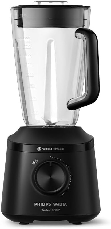 Philips Walita Liquidificador Série 3000 Turbo 1000W Preto