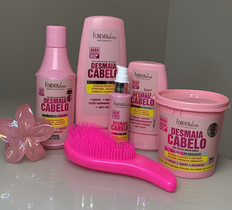 Kit Desmaia Cabelo Completo Ganhe Escova De Pentear