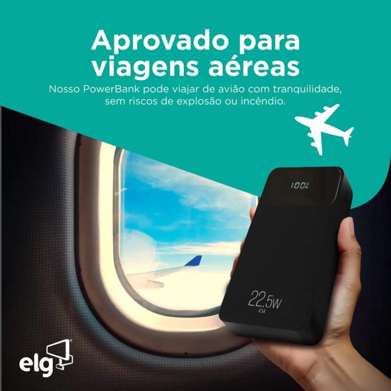 ELG Power Bank Pro 20000mAH - Bateria Portátil Rápida