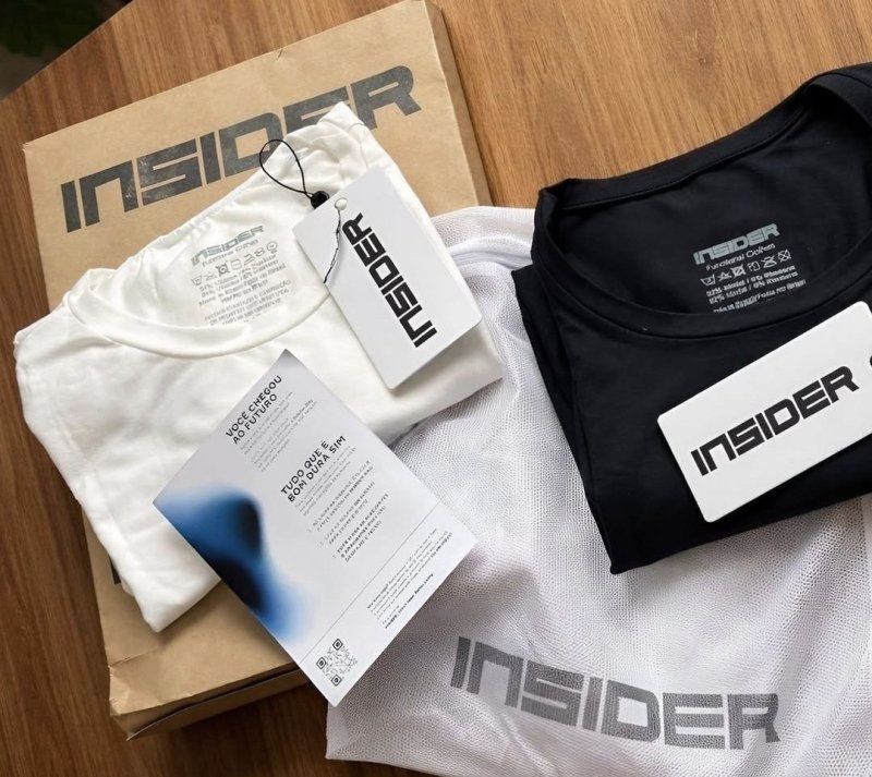 Kit 3 Camisetas Light T-shirt Insider Preto GG