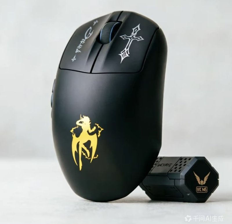 Mouse Valkyrie Vk M5, Paw 3395, Microinterruptor Óptico Tri-mode e Dual 8K