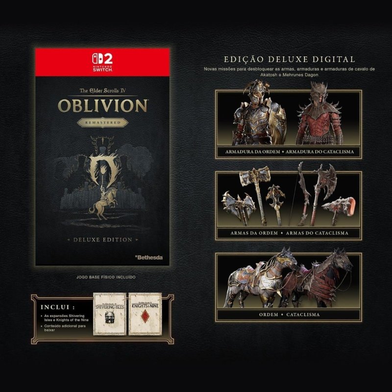 THE ELDER SCROLLS IV OBLIVION REMASTERED DELUXE EDITION - SWITCH 2