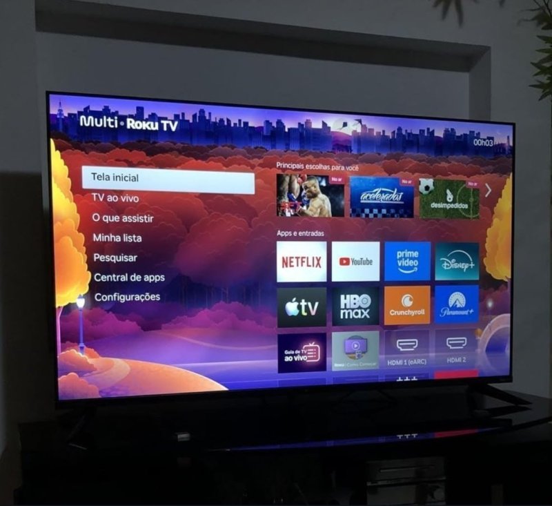 Smart TV 50" Roku Multi 4K Compatível com Alexa e Google Home