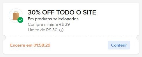 CUPOM: ALLSITETV2 - 30% OFF nas compras acima de R$39,00