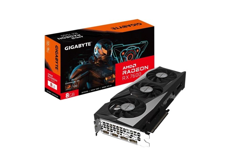 Placa de Video Gigabyte RX 7600 Gaming OC, 8gb, GDDR6