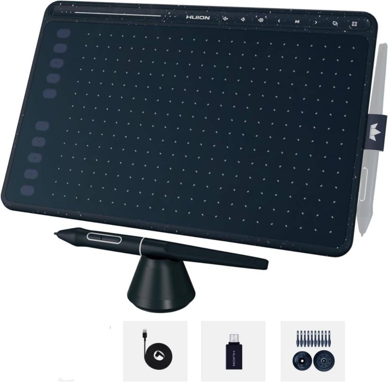 Mesa digitalizadora HUION HS611 Tablet gráfico com 10 teclas de atalho