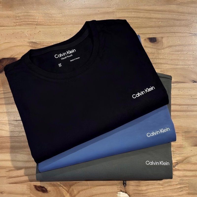 Kit 3 Camisetas Calvin Klein Masculina